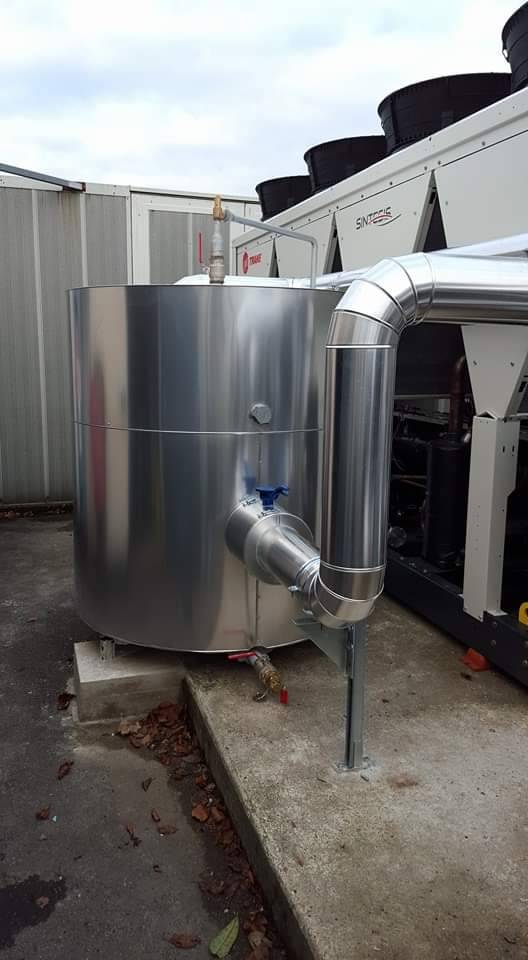 Calorifuge tuyauterie et ballon eau glacée Amiens 80 Somme