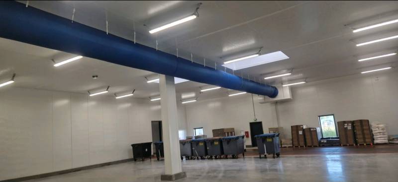 Fourniture et pose cloison et plafond isotherme usine agroalimentaire Fécamp 76