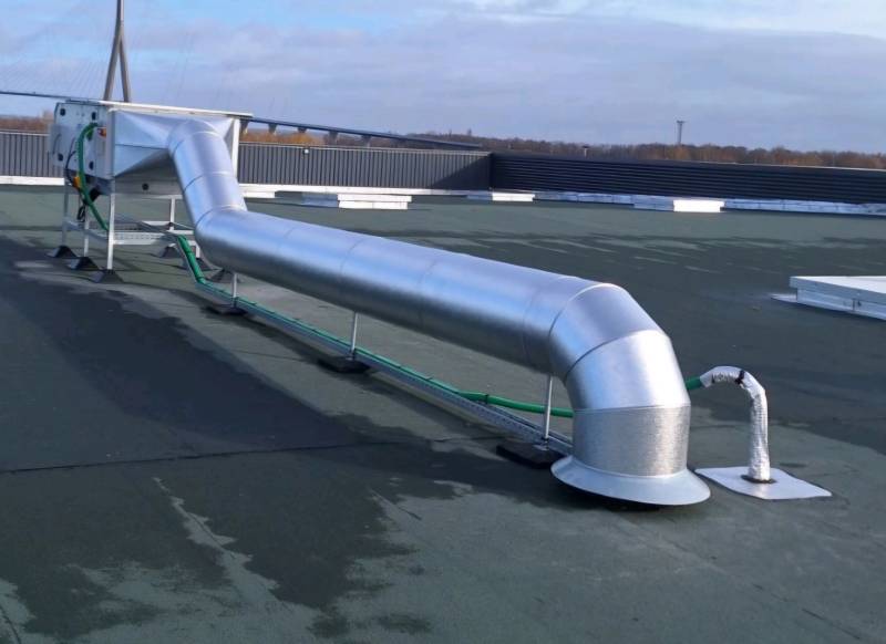 Calorifuge gaine de ventilation finition tôle aluminium STUCCO Honfleur 76